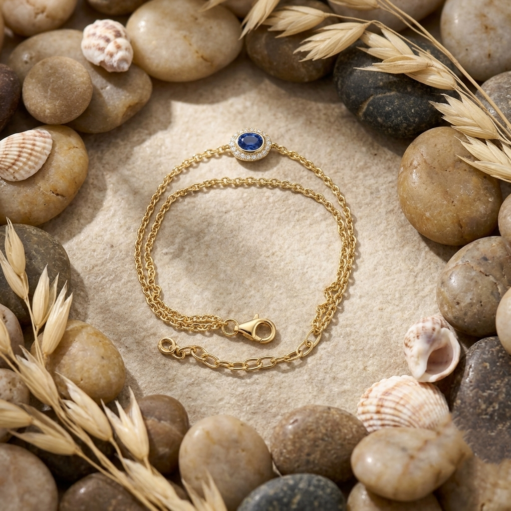 Life Stone Blue Sapphire Bracelet
