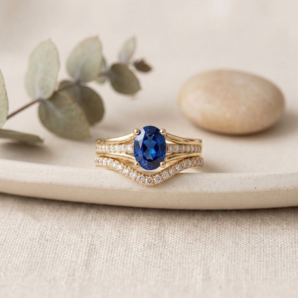 Life Stone Blue Sapphire Ring