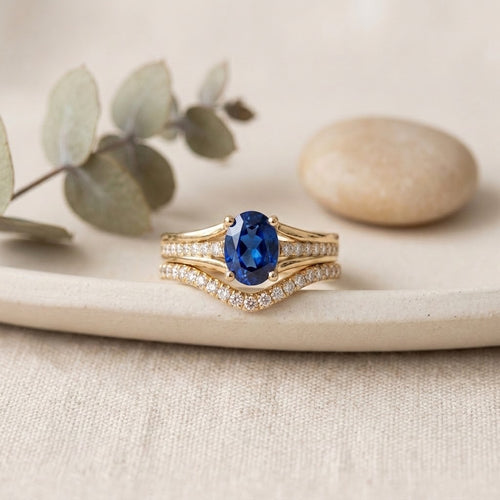 Life Stone Blue Sapphire Ring